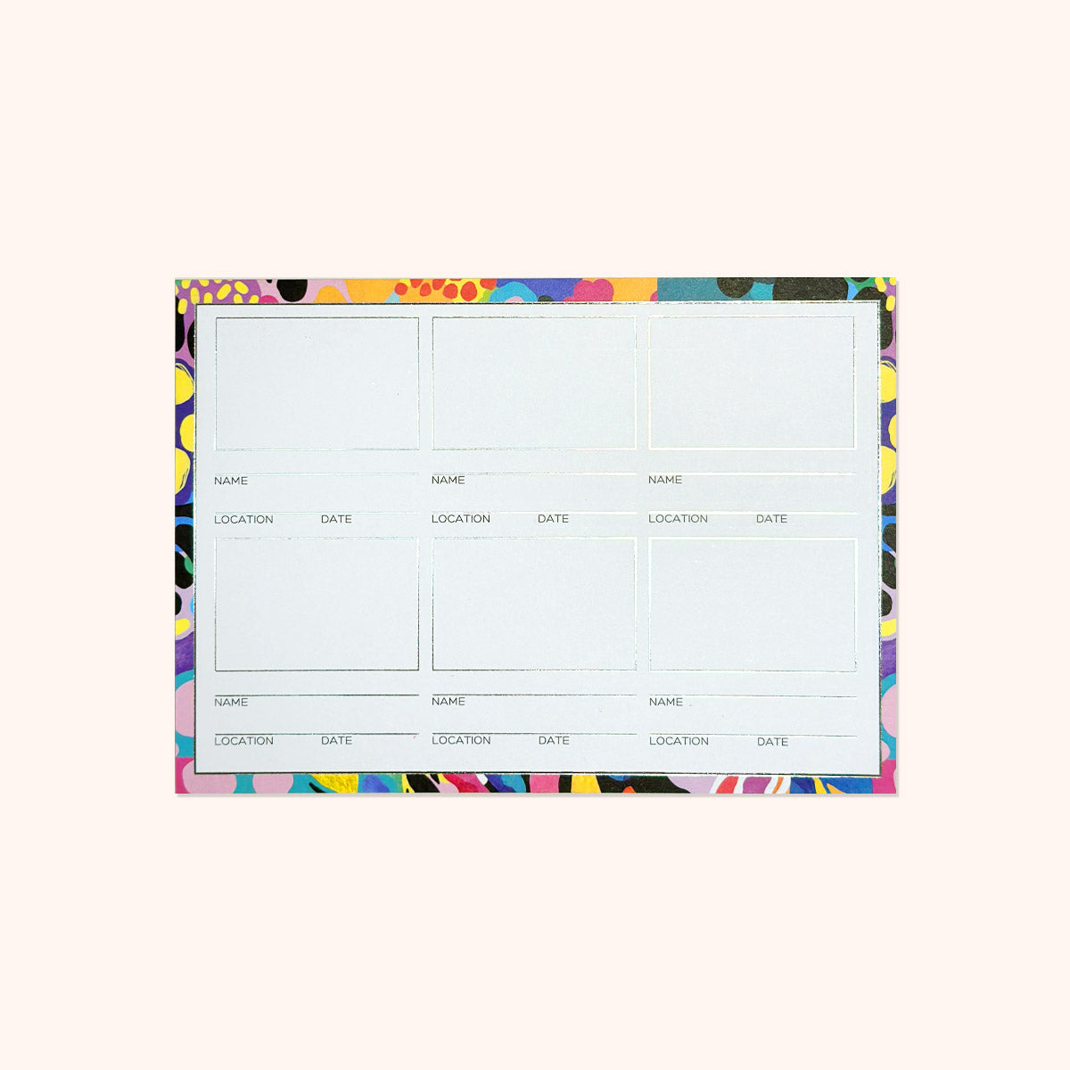 Limited Edition Postix x Kasey Rainbow Electric Colour Stickergram 5 Pack