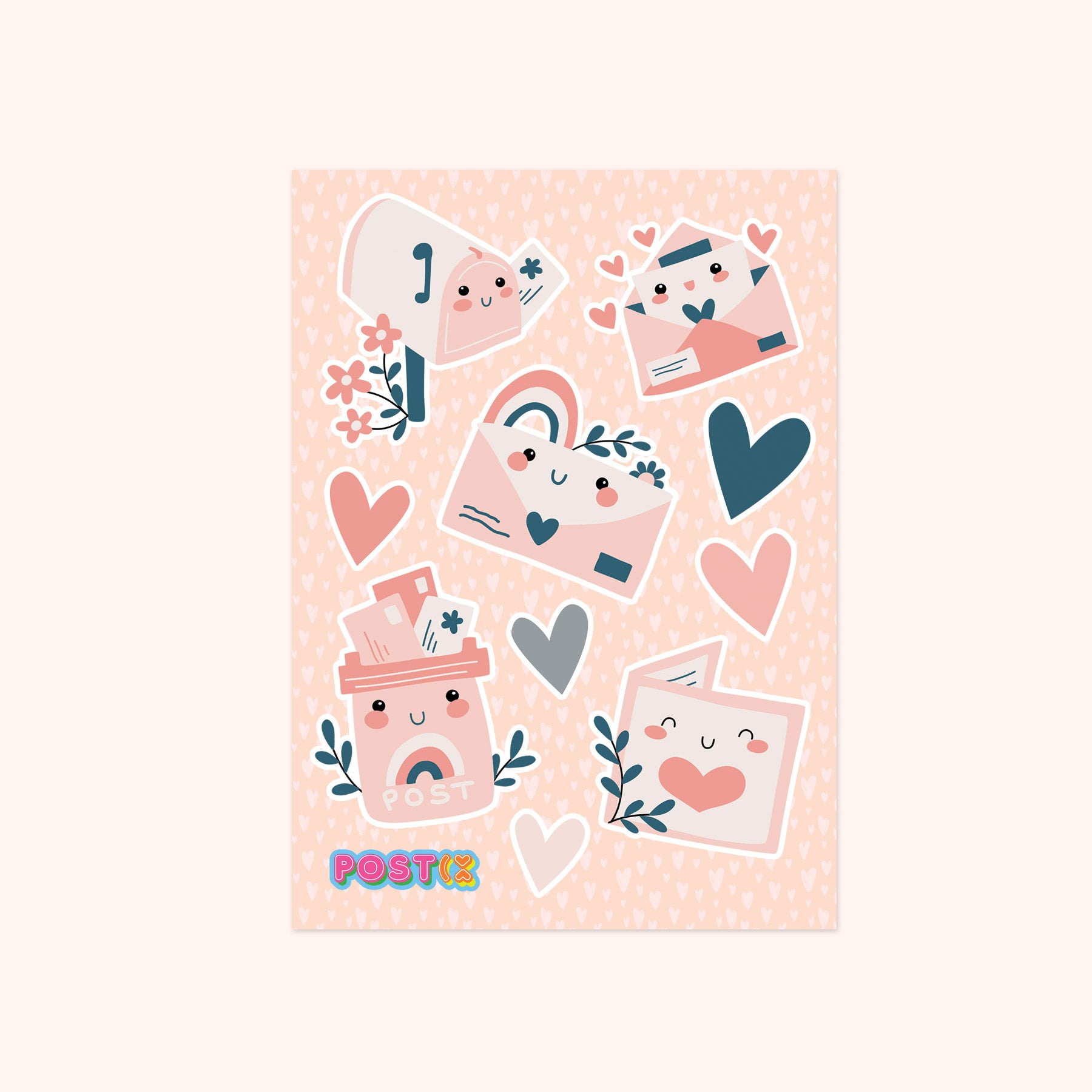 I Love Letters A6 Sticker Sheet