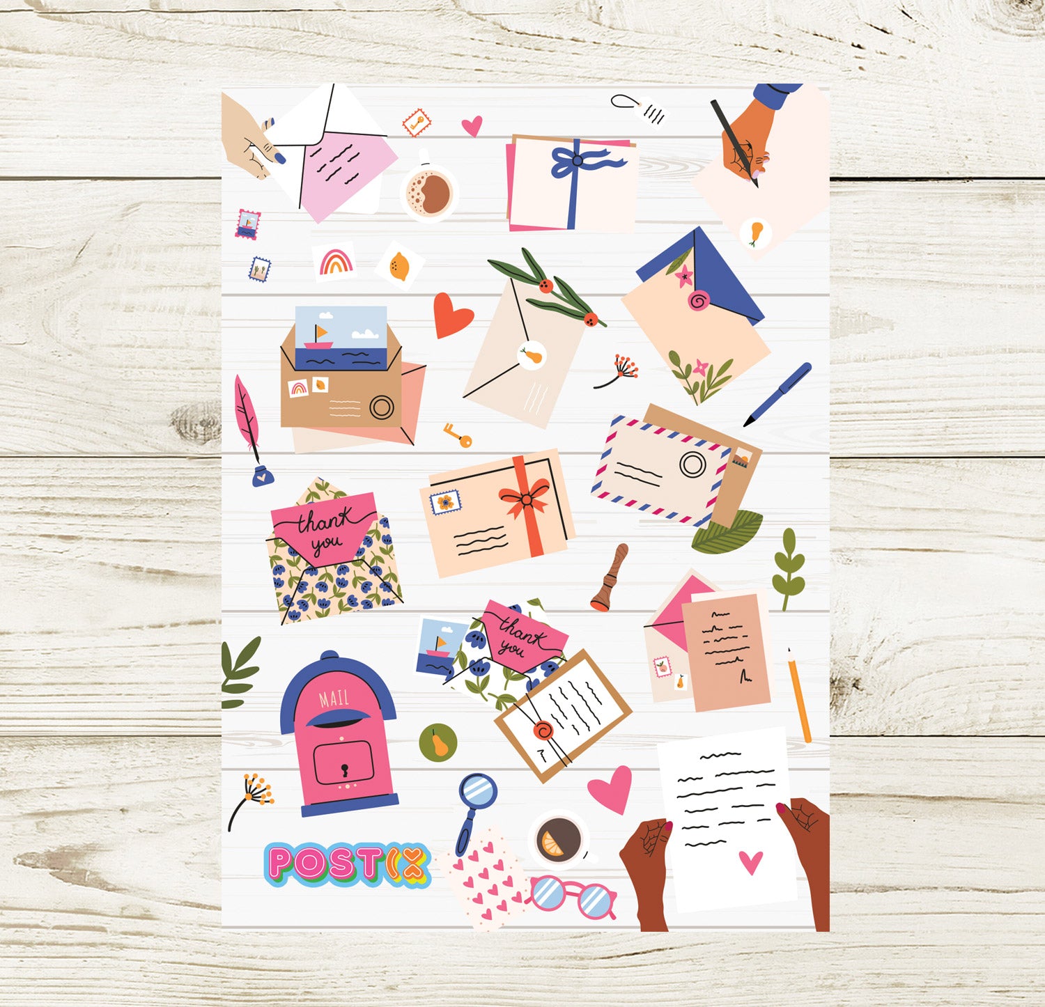 Letter Writing Love A6 Sticker Sheet – Postix Sticker Club