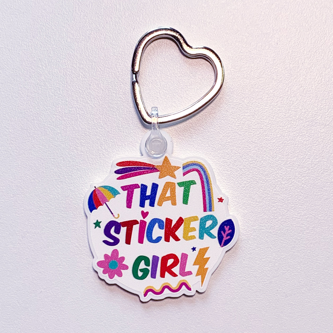 That Sticker Girl Keychain