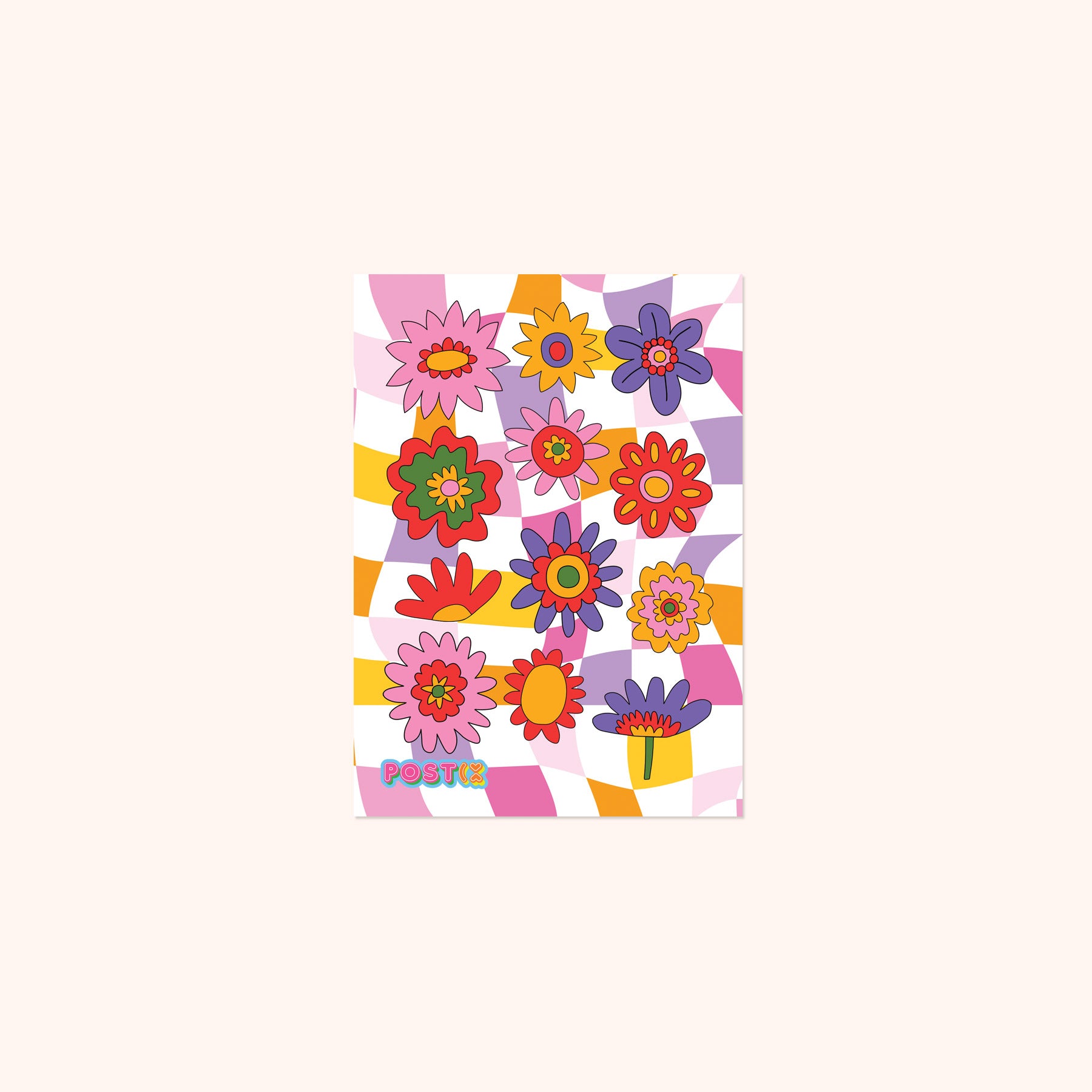 Vivid Flower Trip A7 Sticker Sheet
