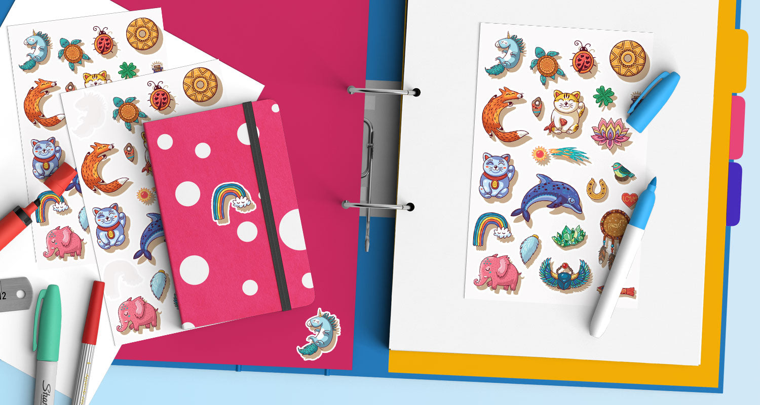 Add a secret little lucky charm to your notebooks
