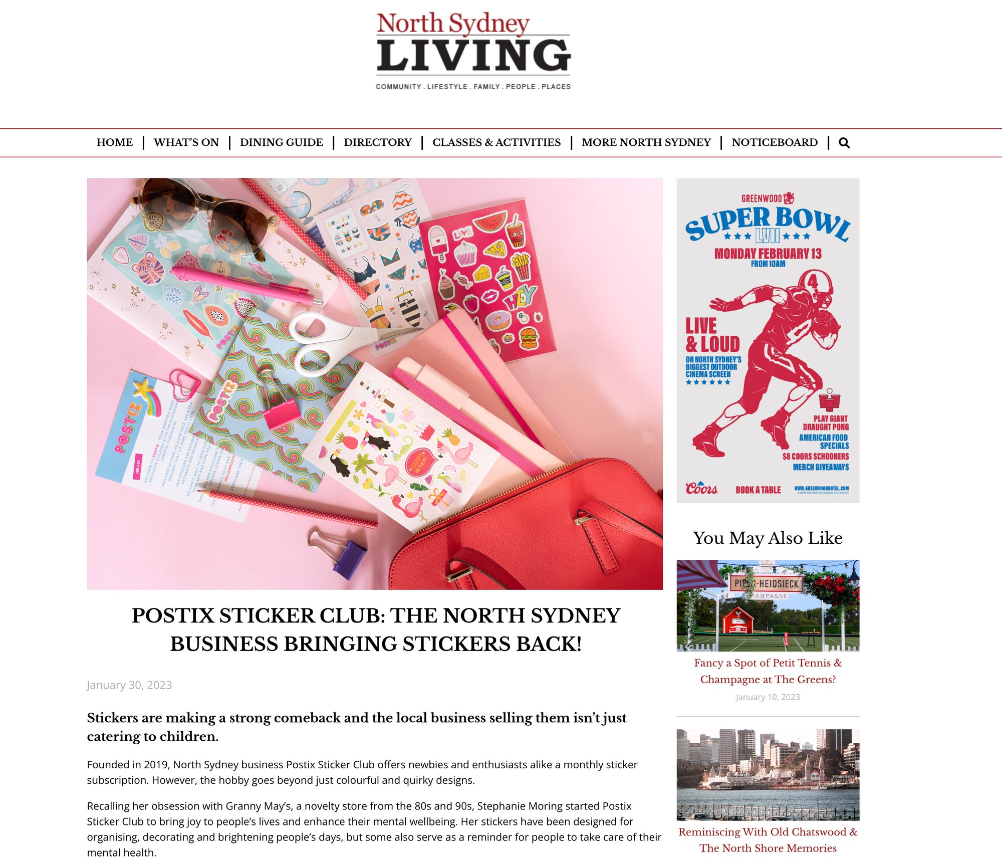 Featured in North Sydney Living