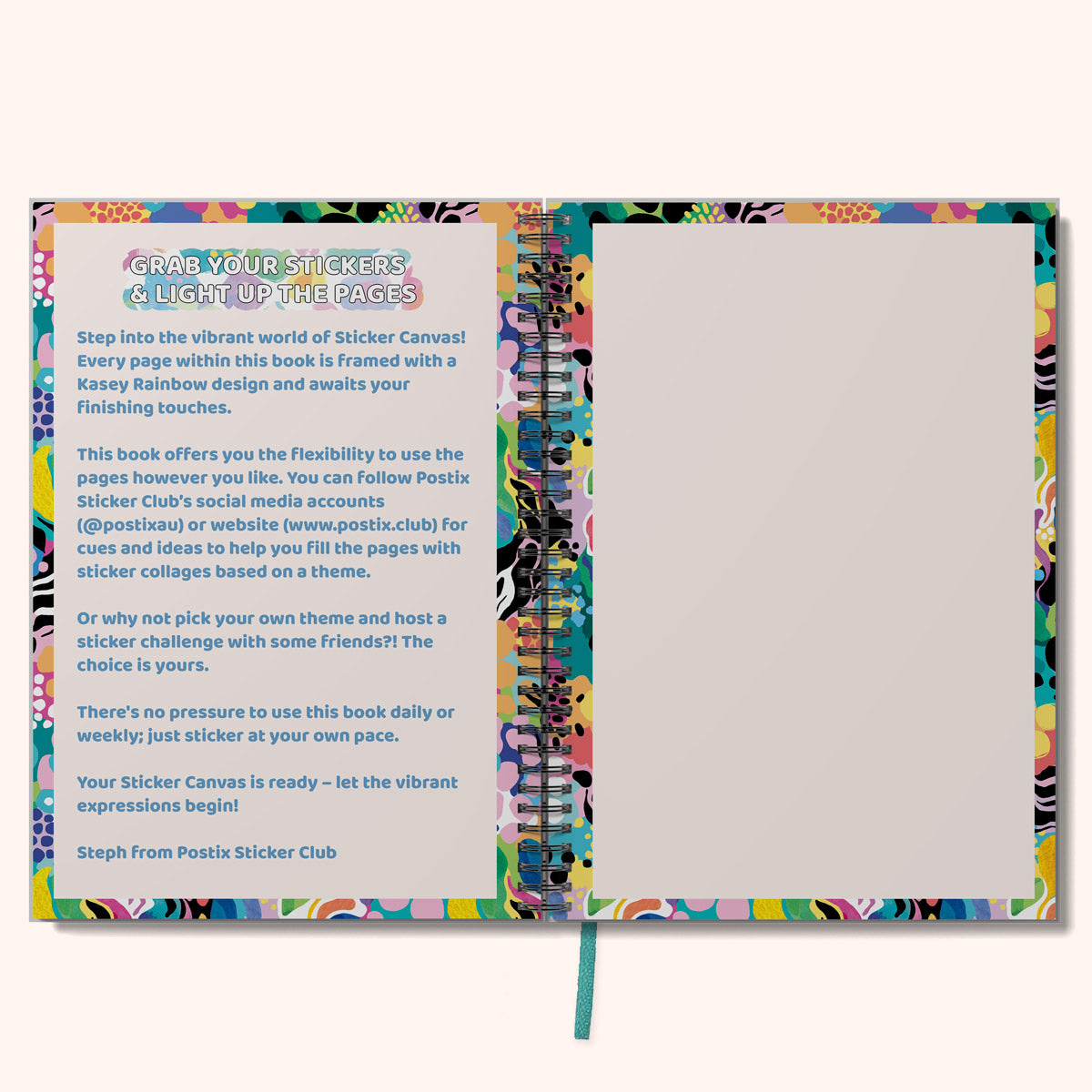 Limited Edition Kasey Rainbow: Sticker Canvas Activity Book