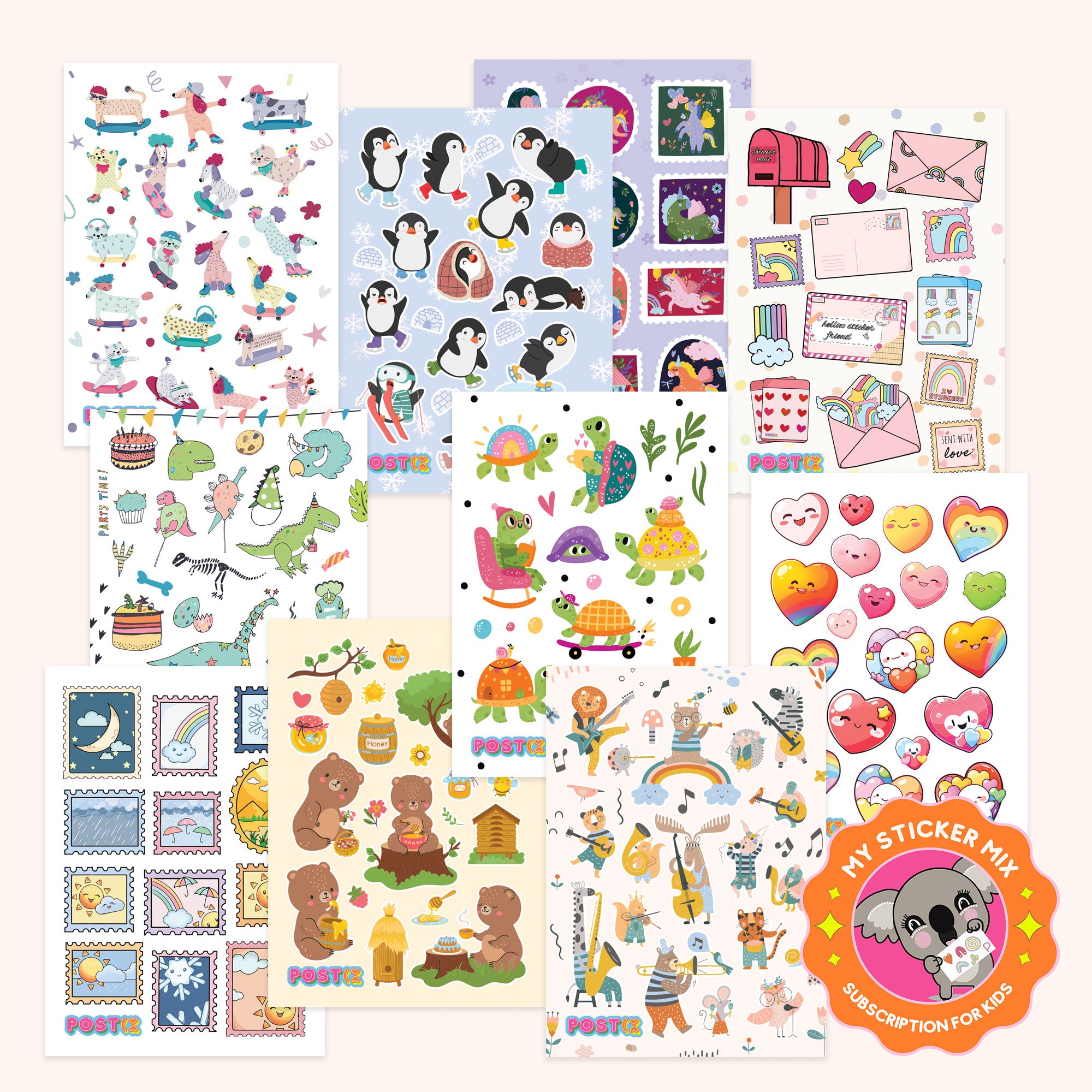 My Sticker Mix for Kids Monthly Sticker Subscription