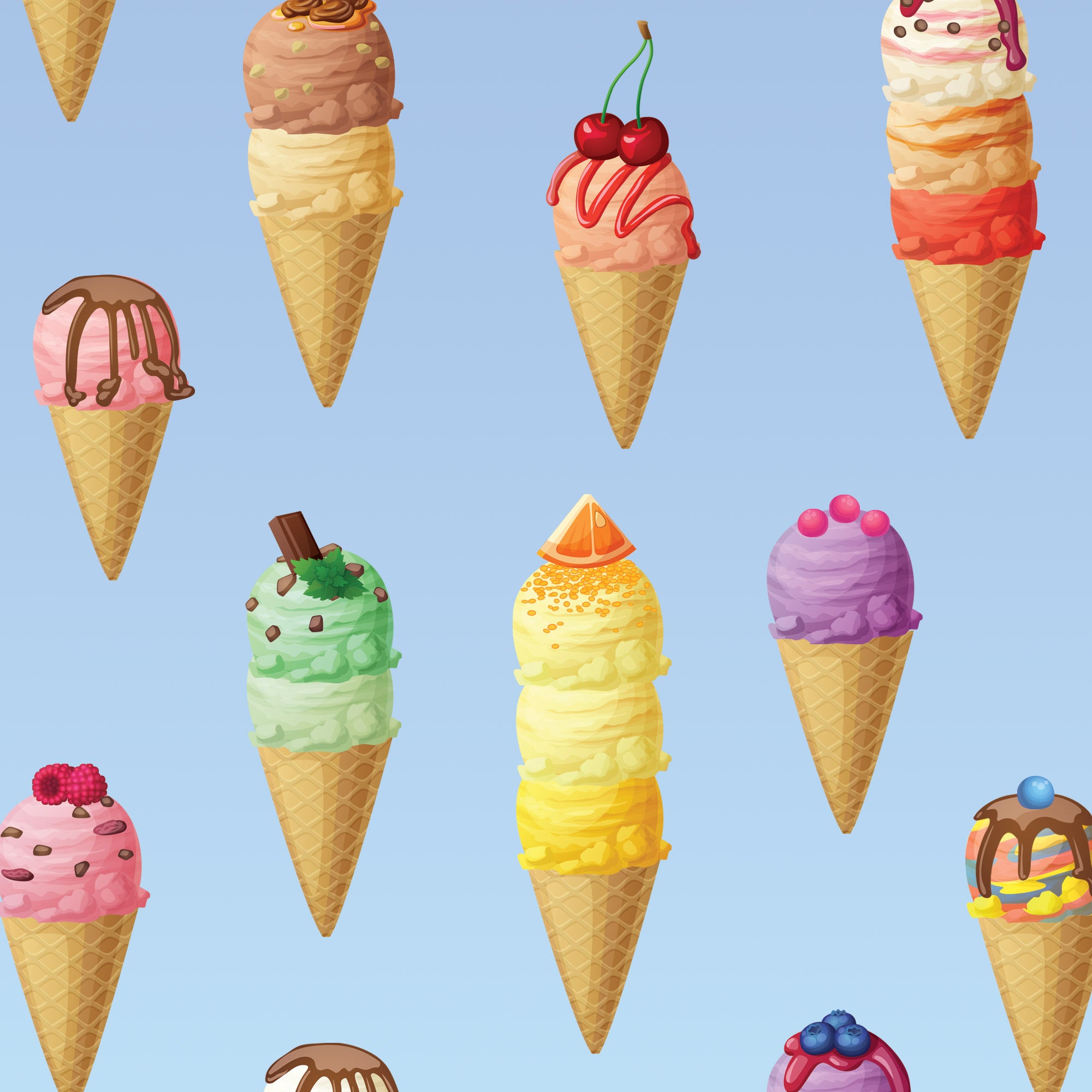 Ice Creamery Twin Pack Eco-Friendly A5 Stickers
