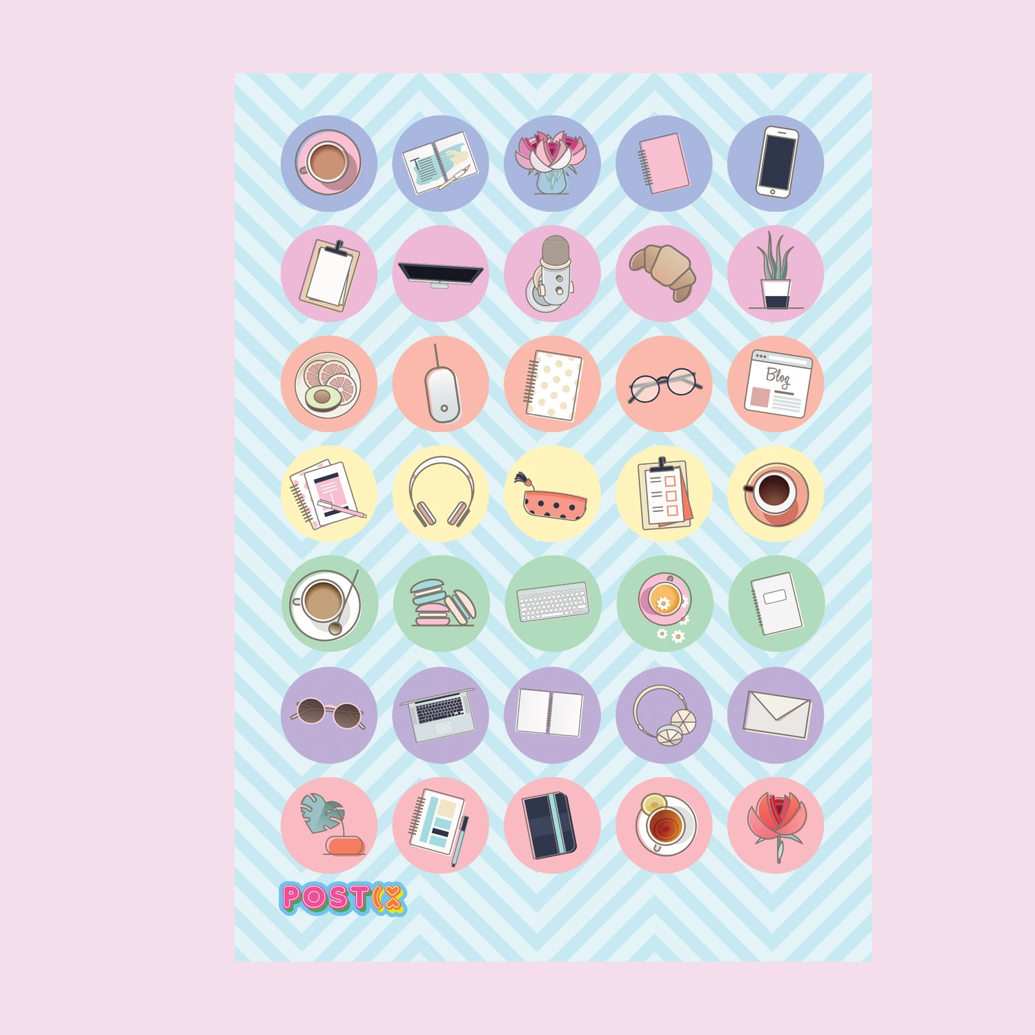 My Daily Diary A6 Sticker Sheet