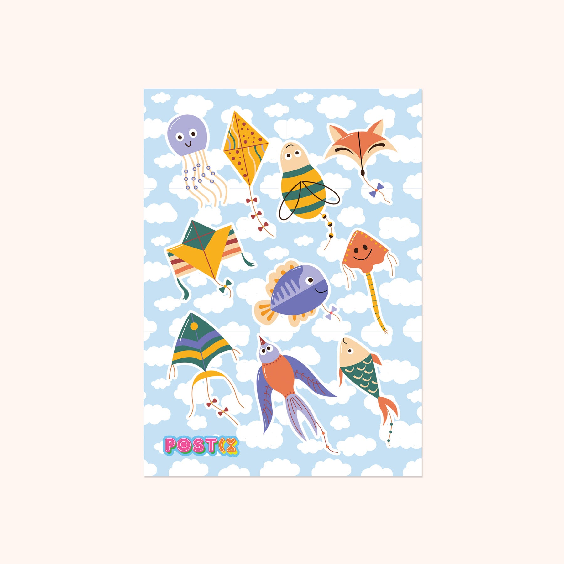 Kool Kites A6 Sticker Sheet