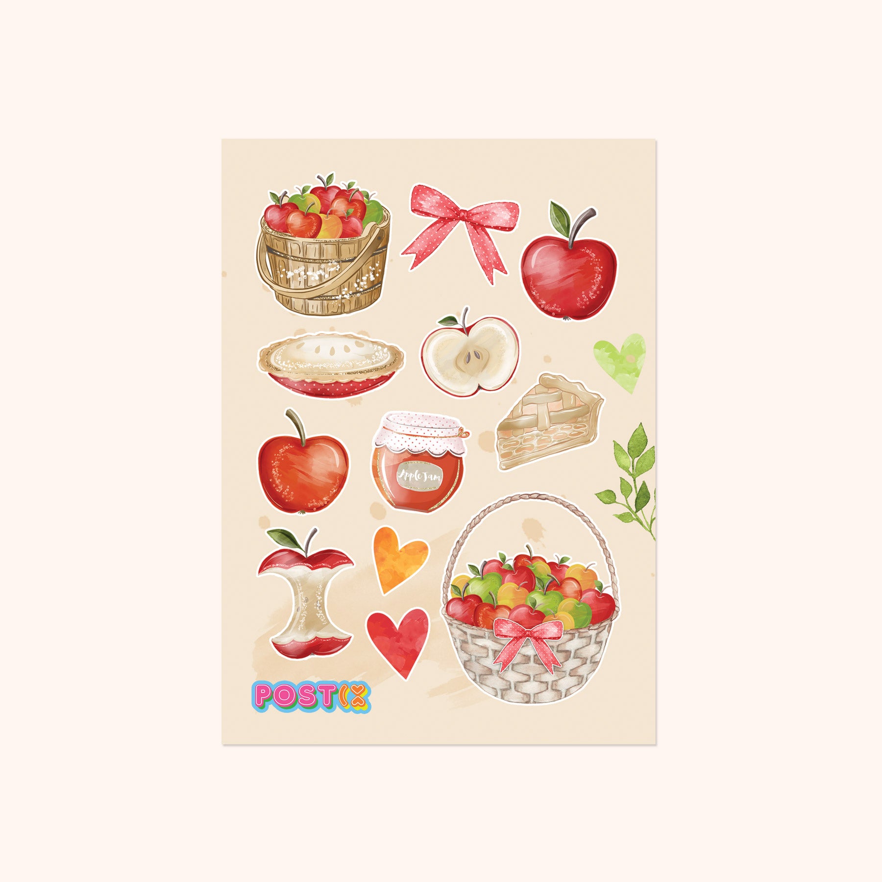 Apple Delights A6 Scratch and Sniff Sticker Sheet
