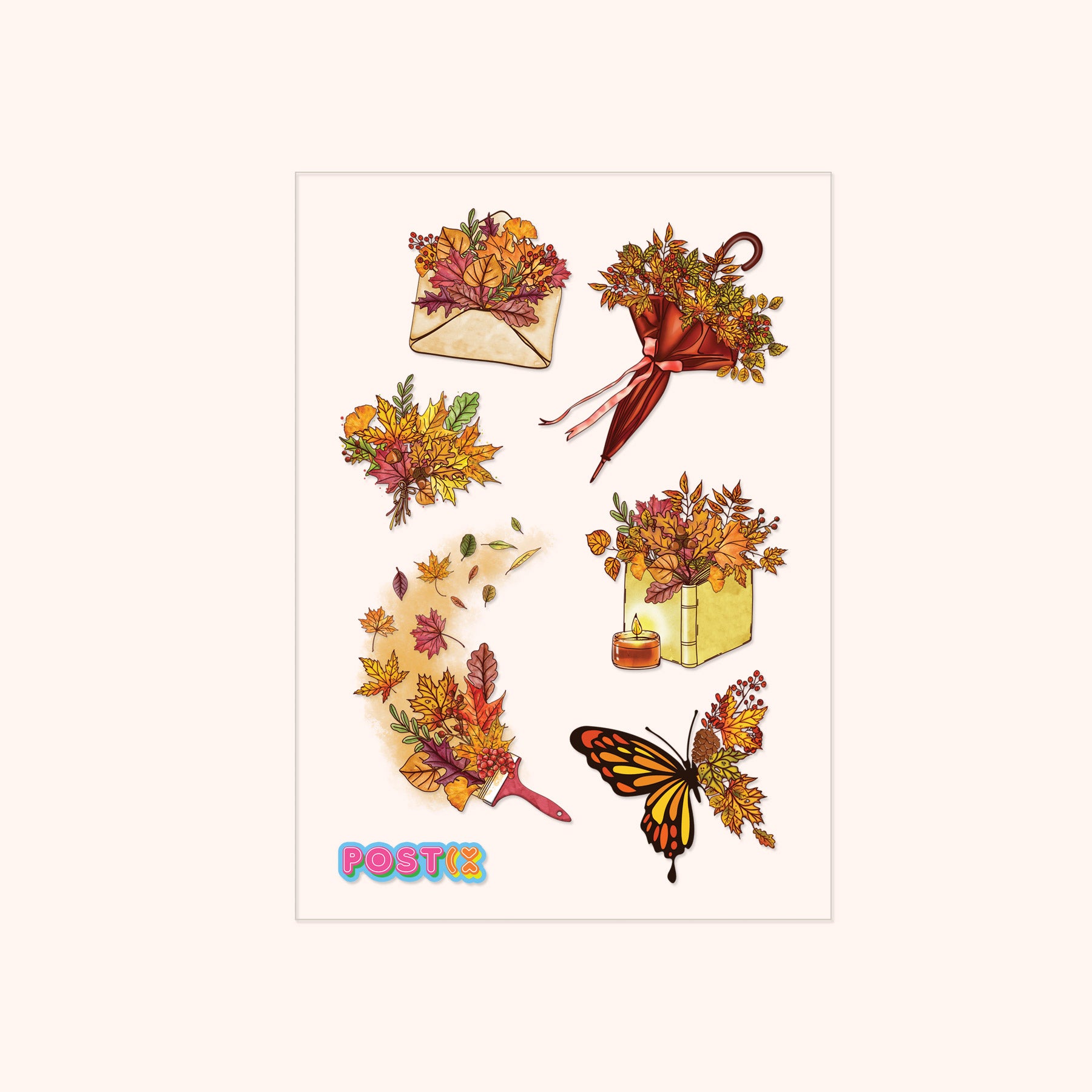 Autumn Life Transparent A6 Sticker Sheet