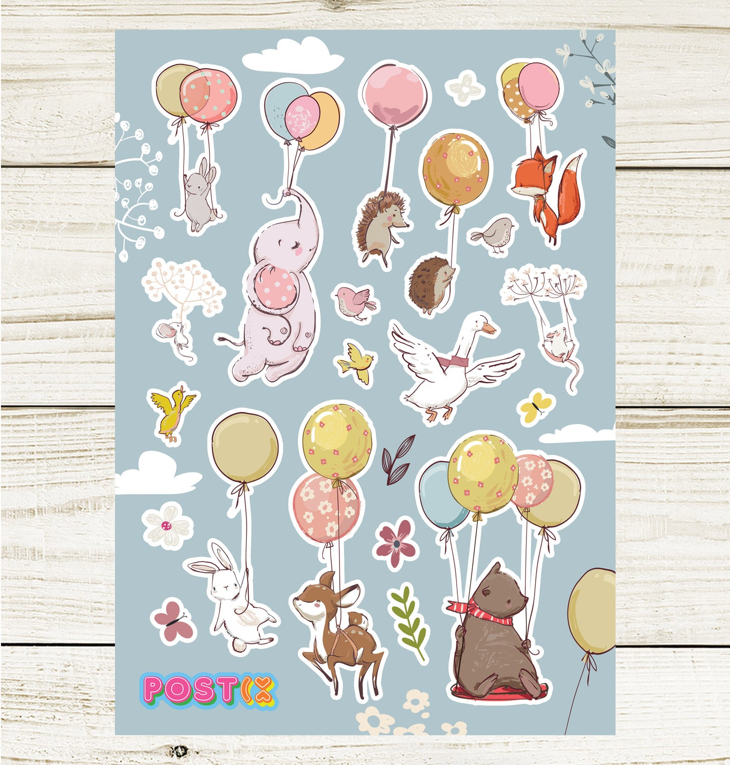 Balloon Buddies A5 Sticker Sheet