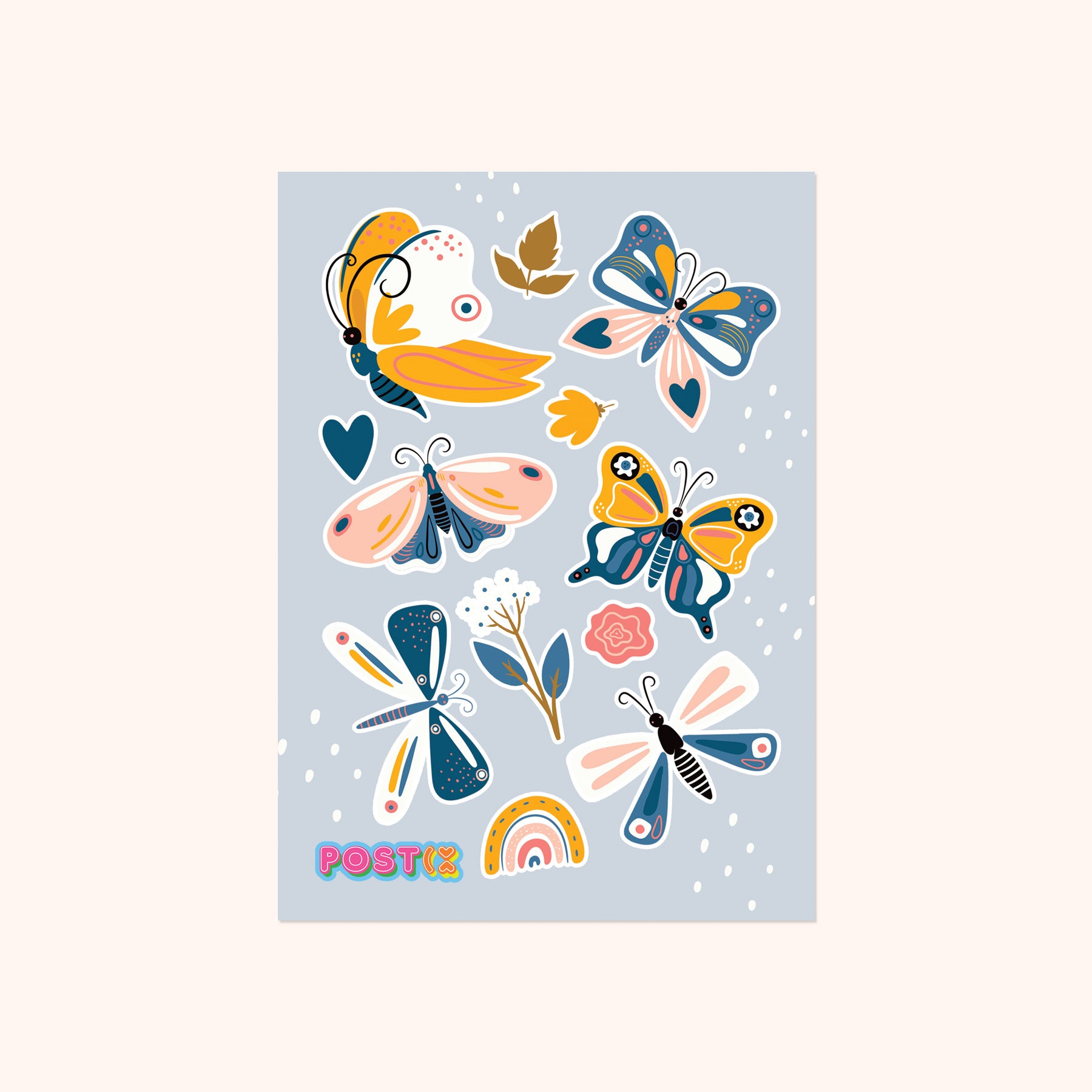 Butterfly Breeze A6 Sticker Sheet