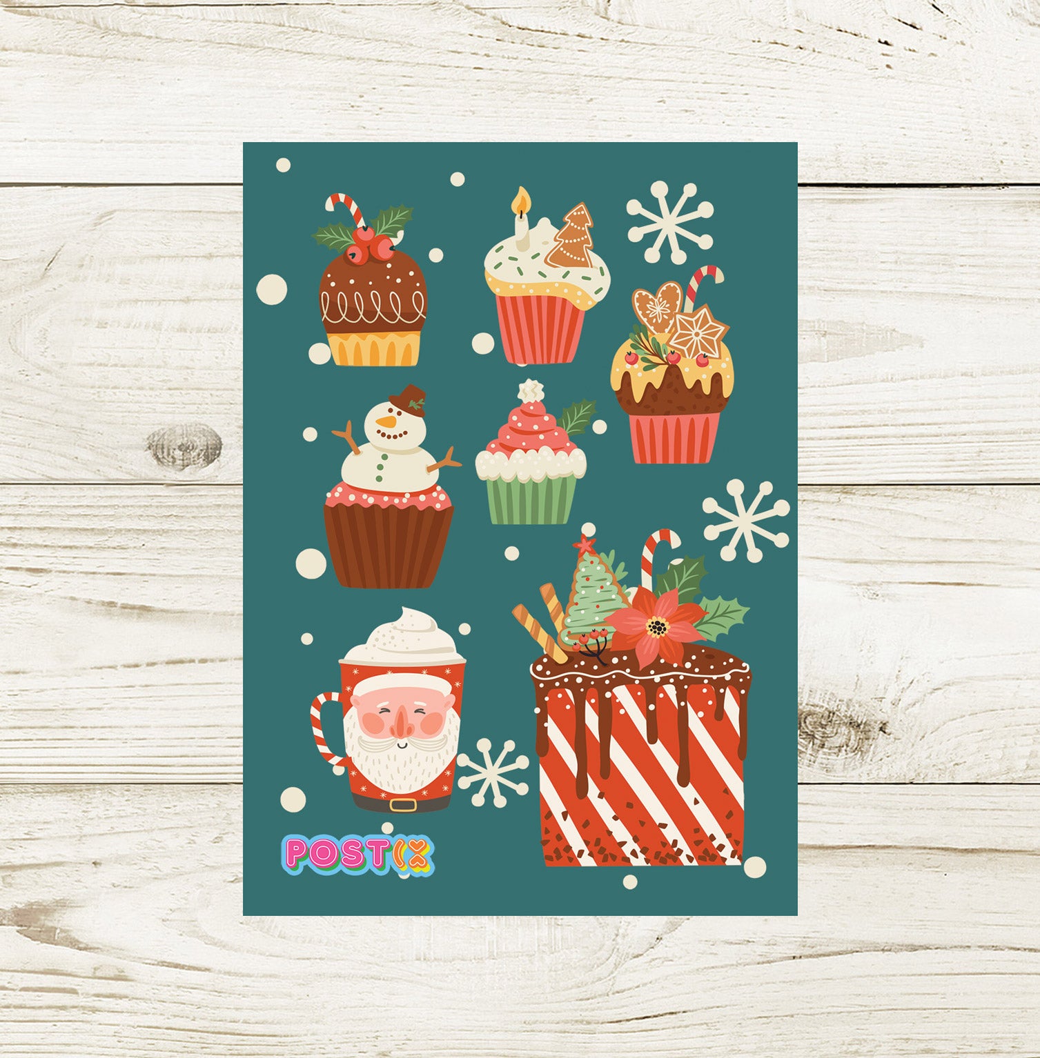 Christmas Sweeties A7 Sticker Sheet