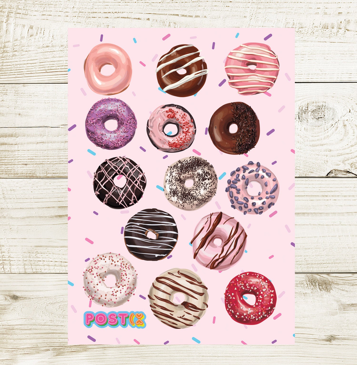 Decadent Donuts A6 Sticker Sheet