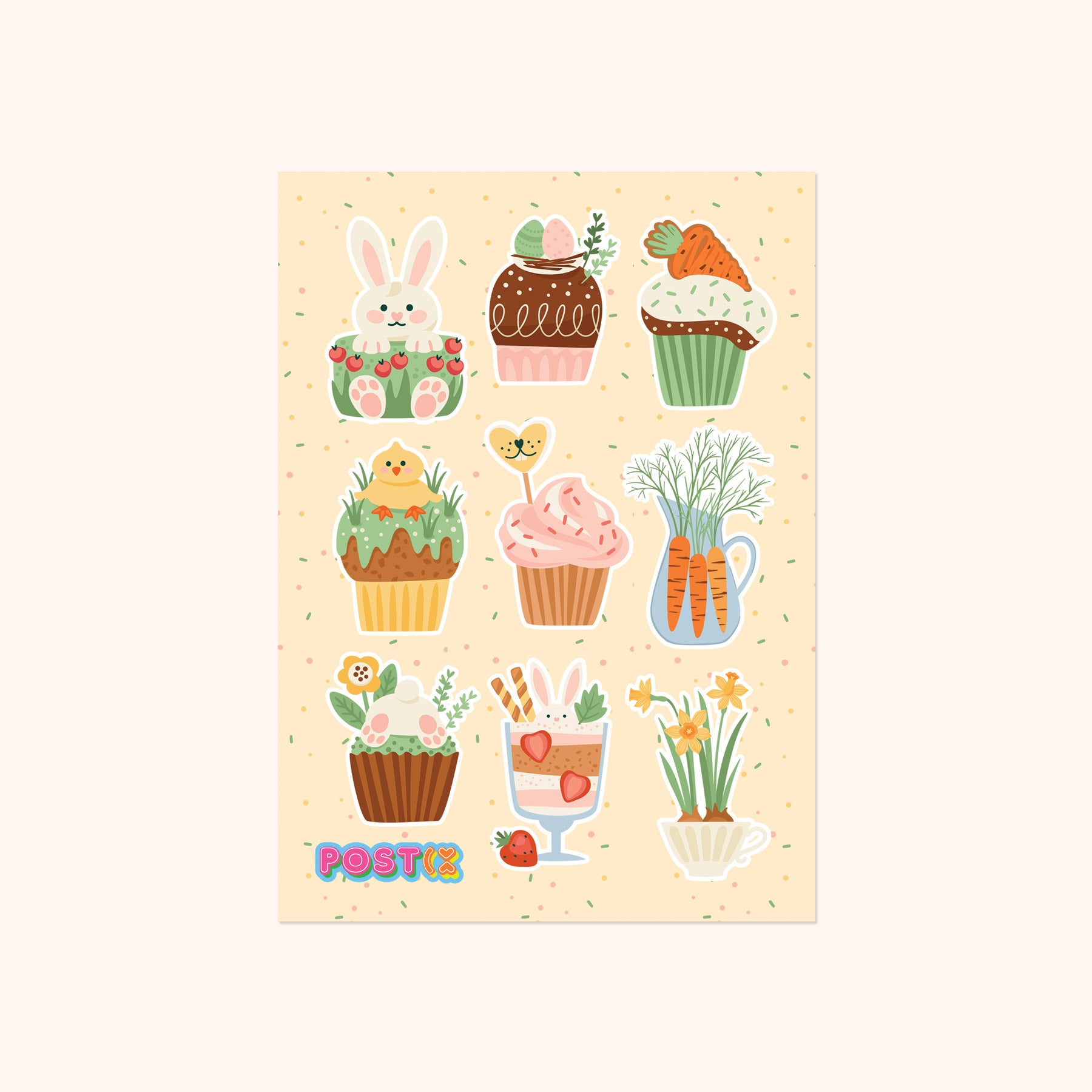 Easter Sweeties A6 Sticker Sheet