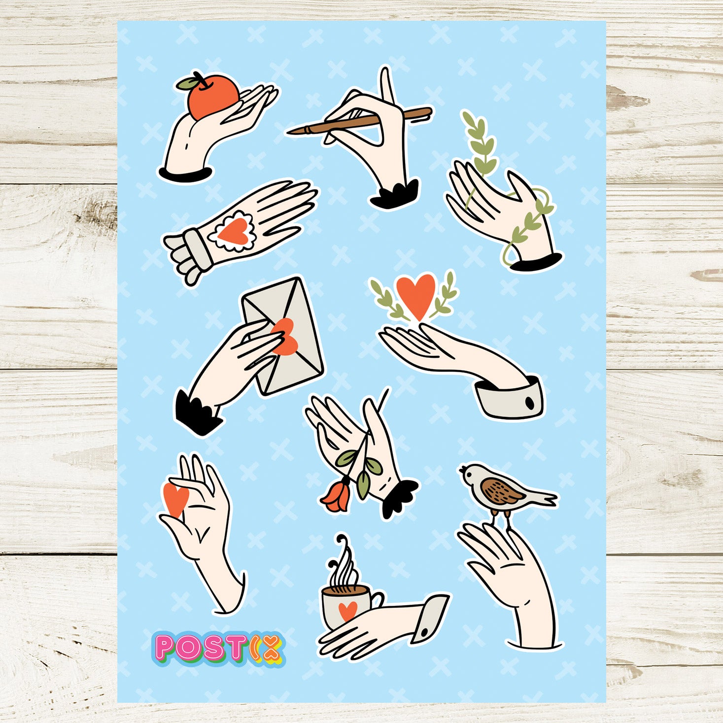 Gentle Hands A6 Sticker Sheet