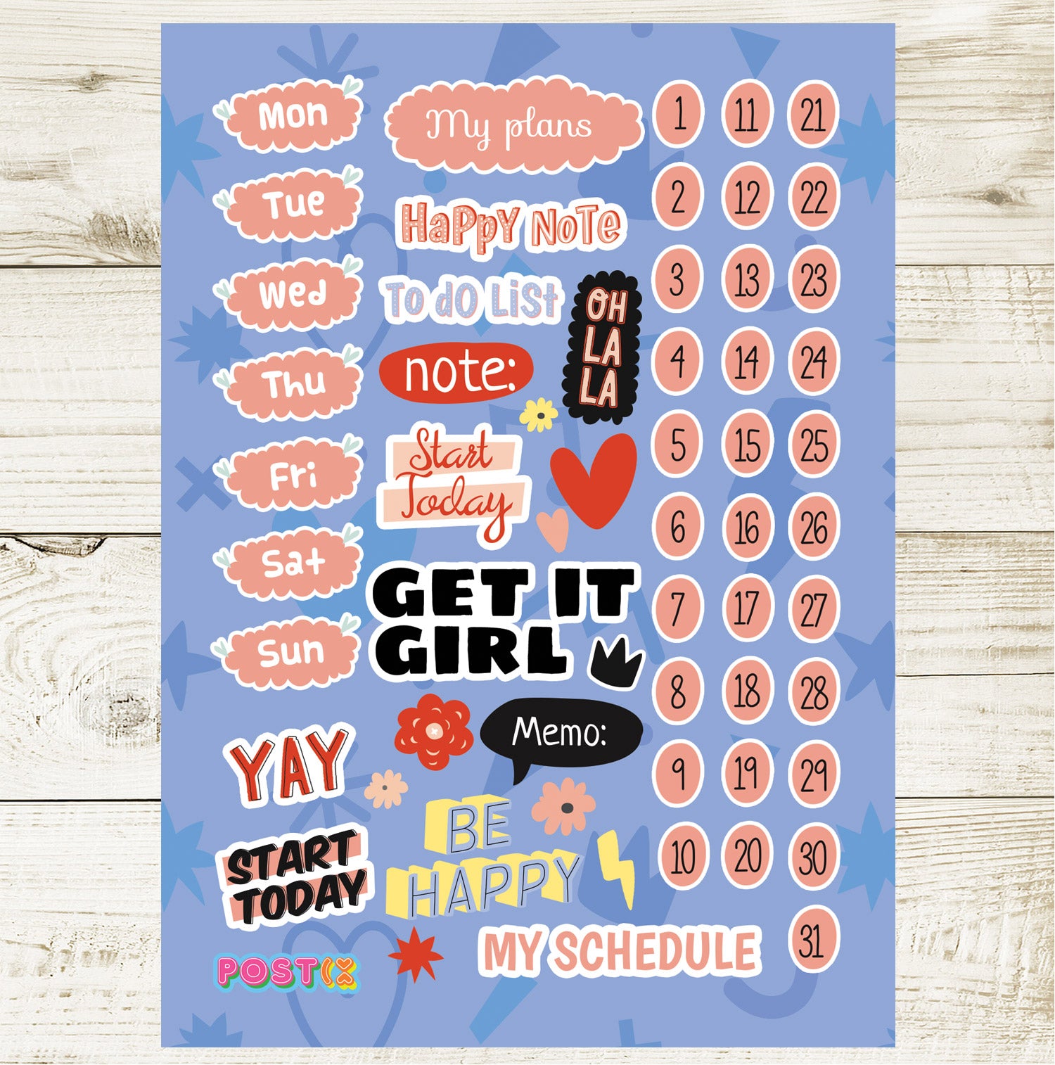 Get it Girl A6 Sticker Sheet