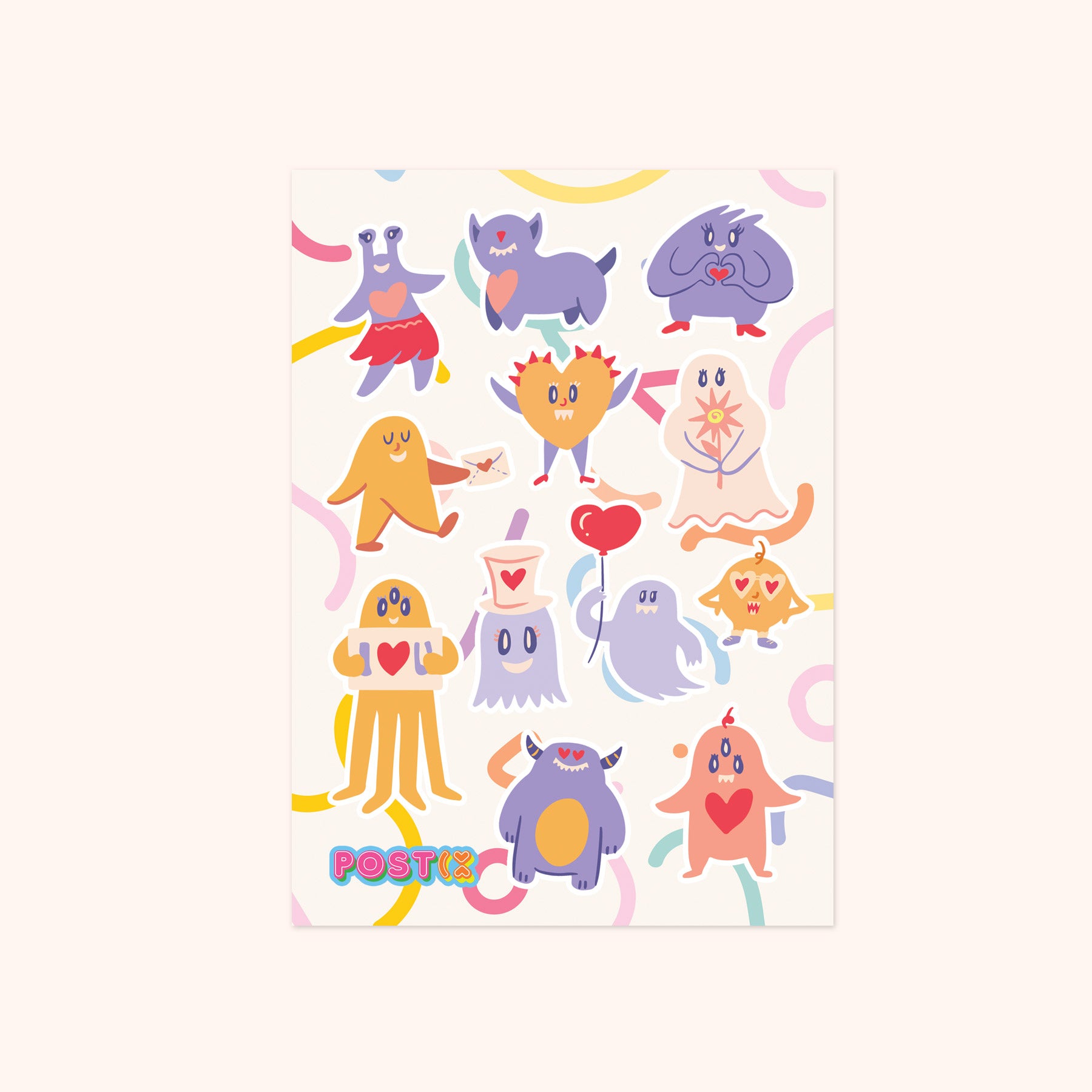 I Love Boo A6 Sticker Sheet