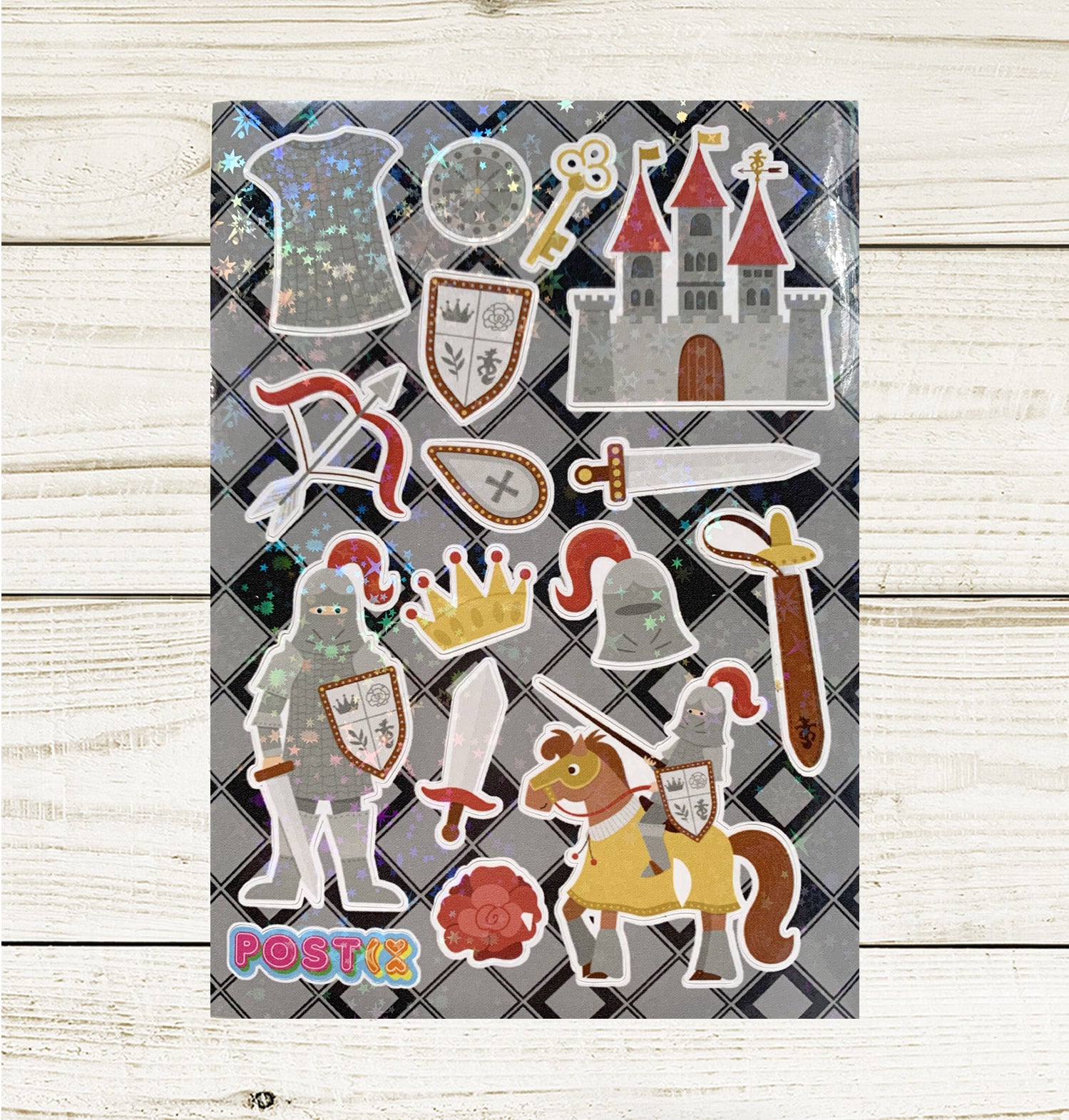 Knights in Hologram Armour A6 Sticker Sheet