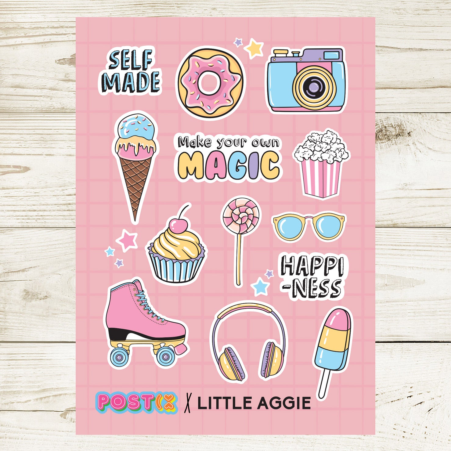 Little Aggie Diary x Postix A6 Sticker Sheets