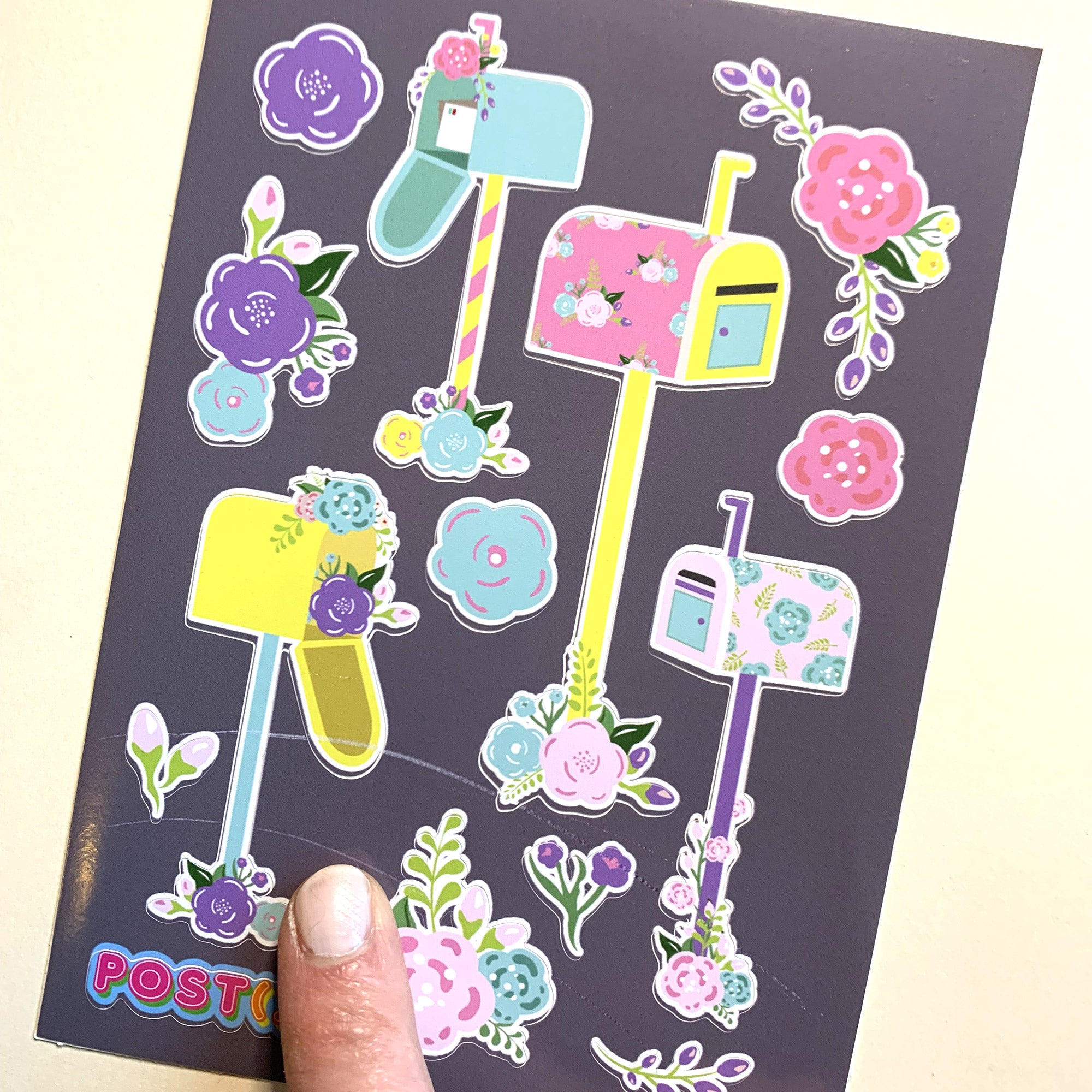 Fabulously Faulty: Floral Letterboxes A6 Sticker Sheet