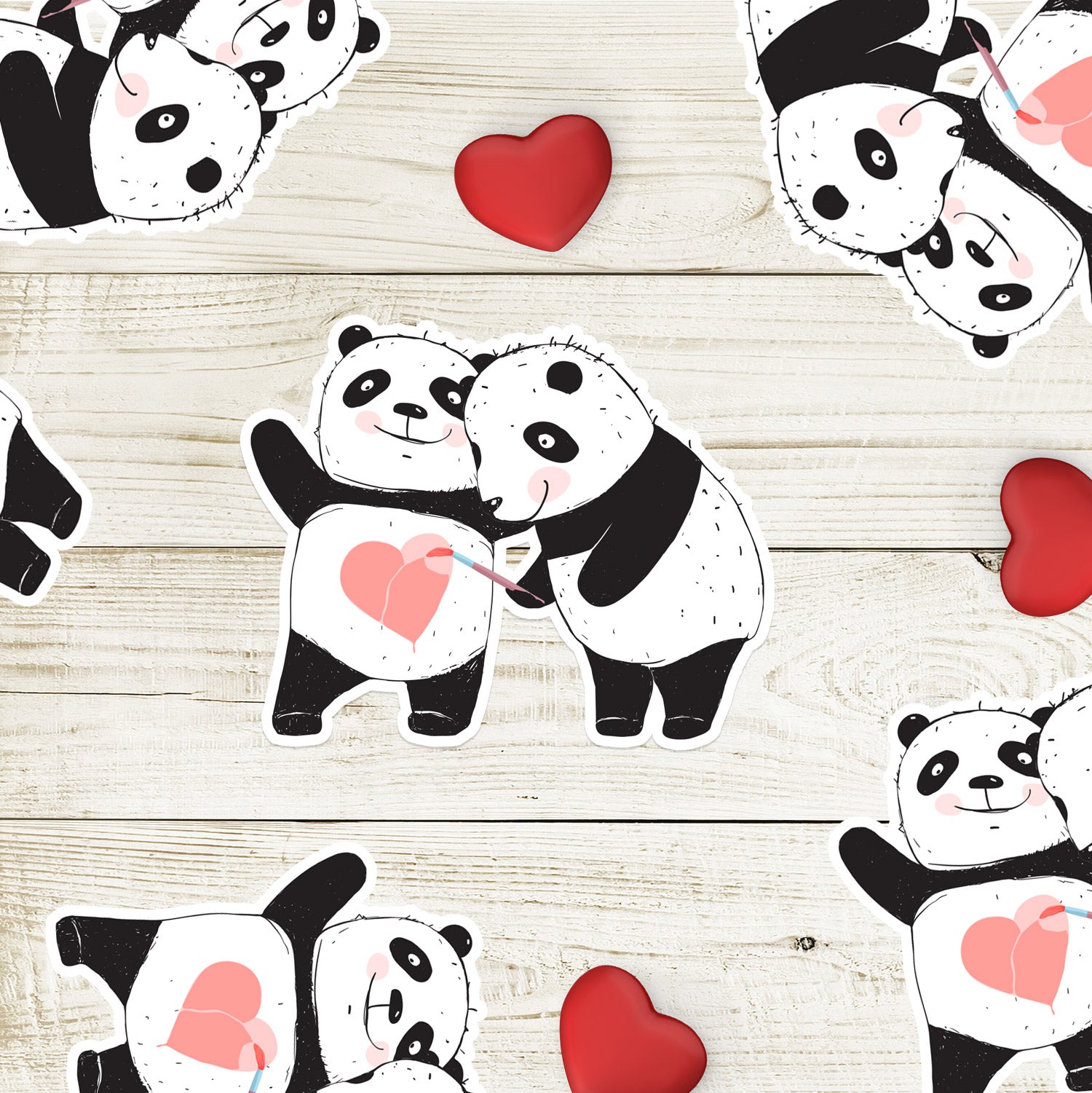 Paint the Panda Sticker Flake