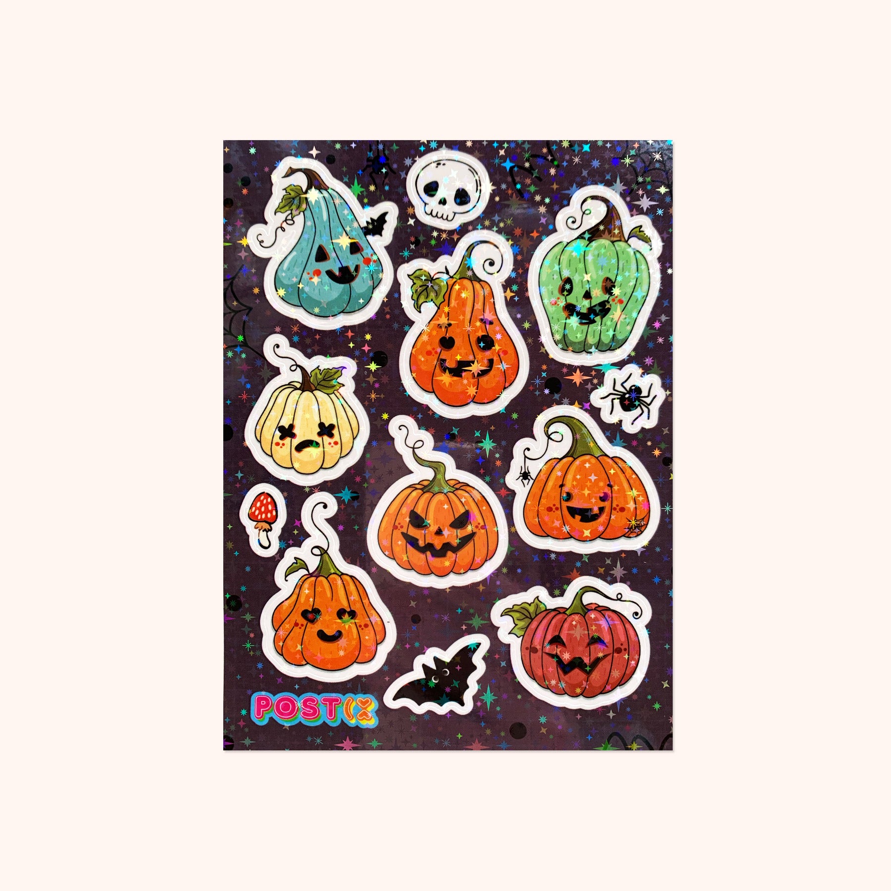 Halloween Pumpkins A6 Horrorgram Sticker Sheet