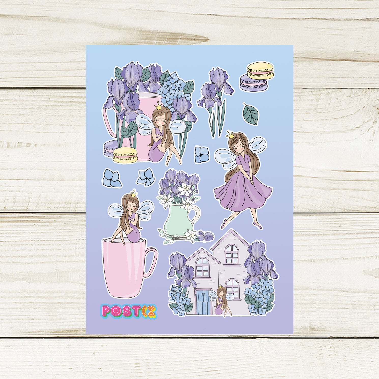 The Purple Fairy A6 Sticker Sheet