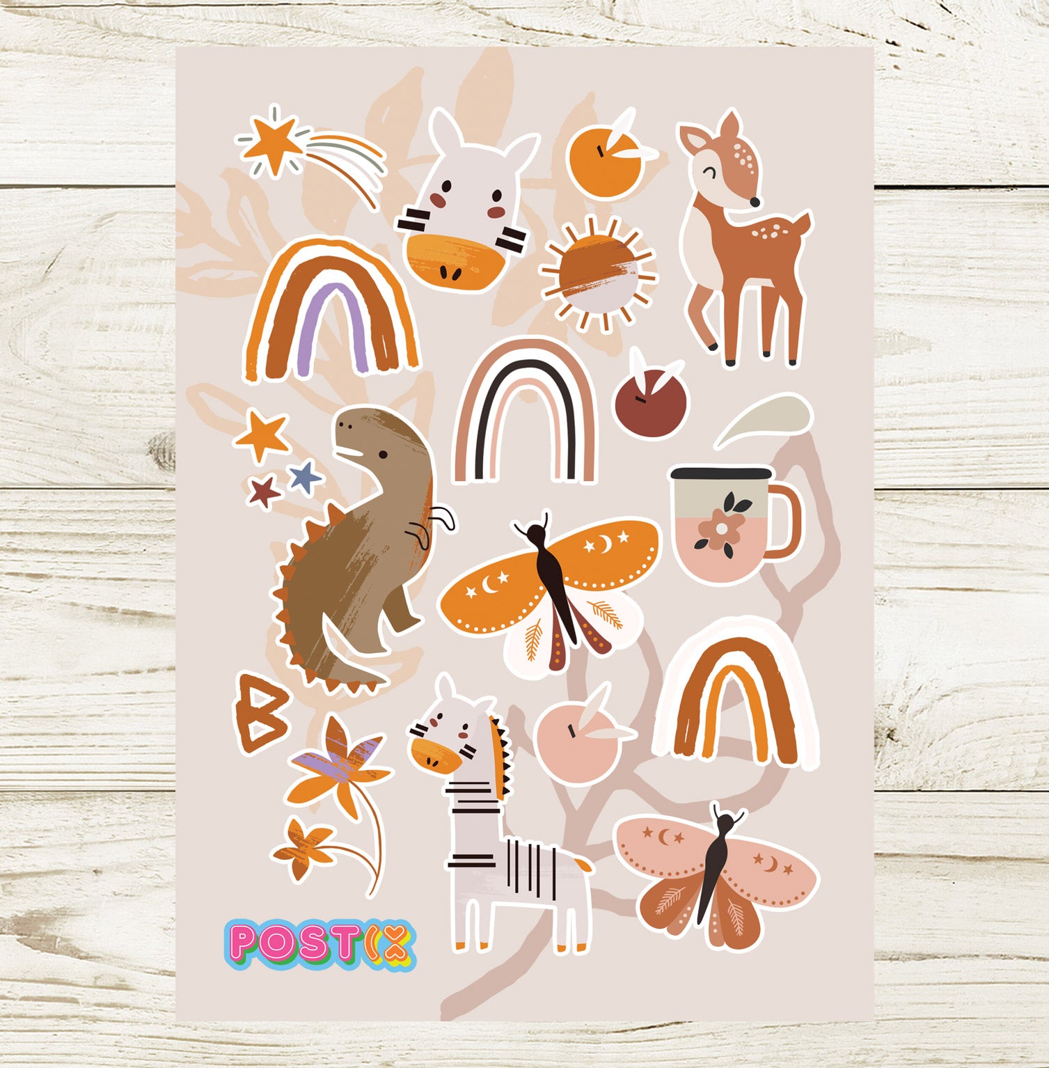 Quirky Earth A6 Sticker Sheet