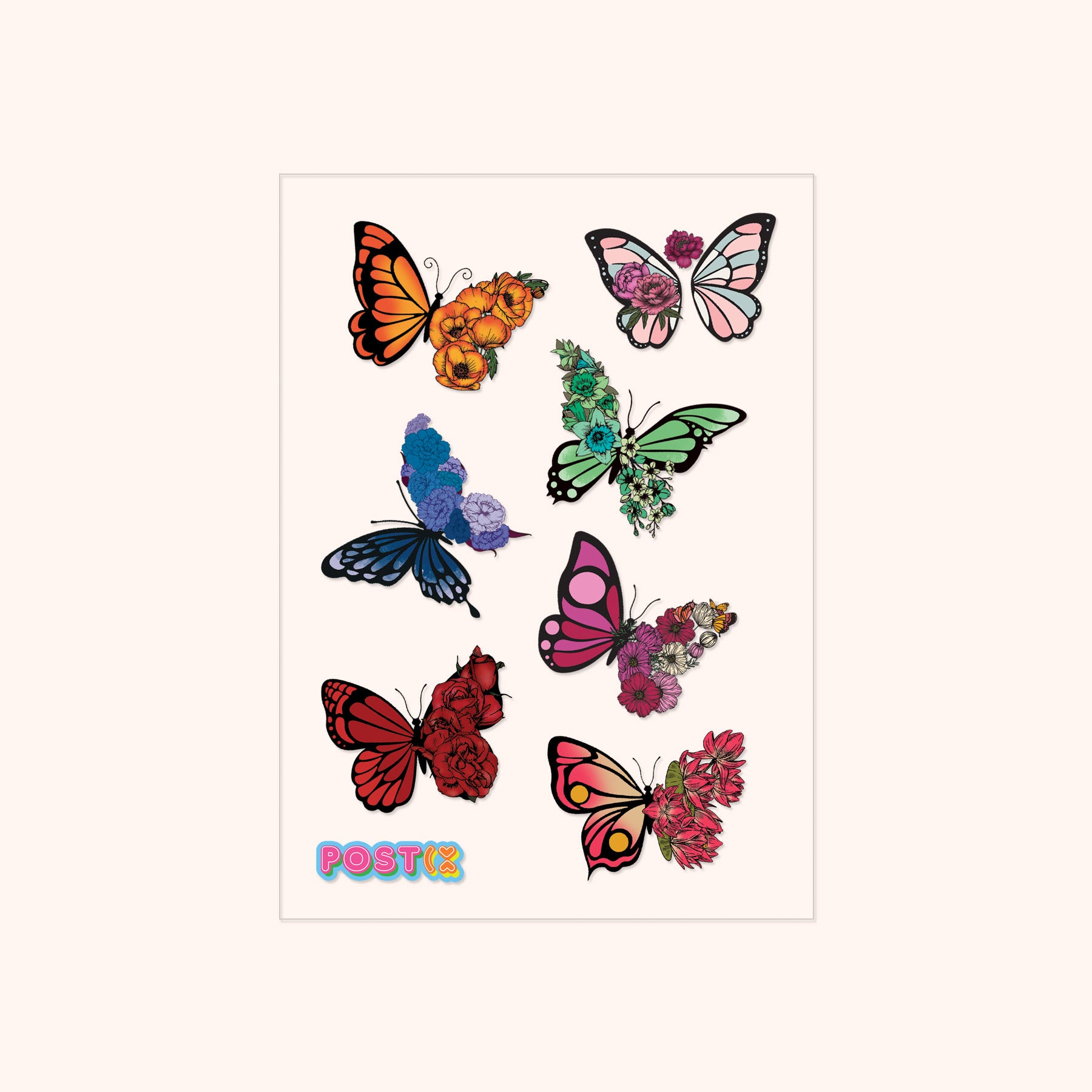 Magic Mariposa A6 Transparent Sticker Sheet