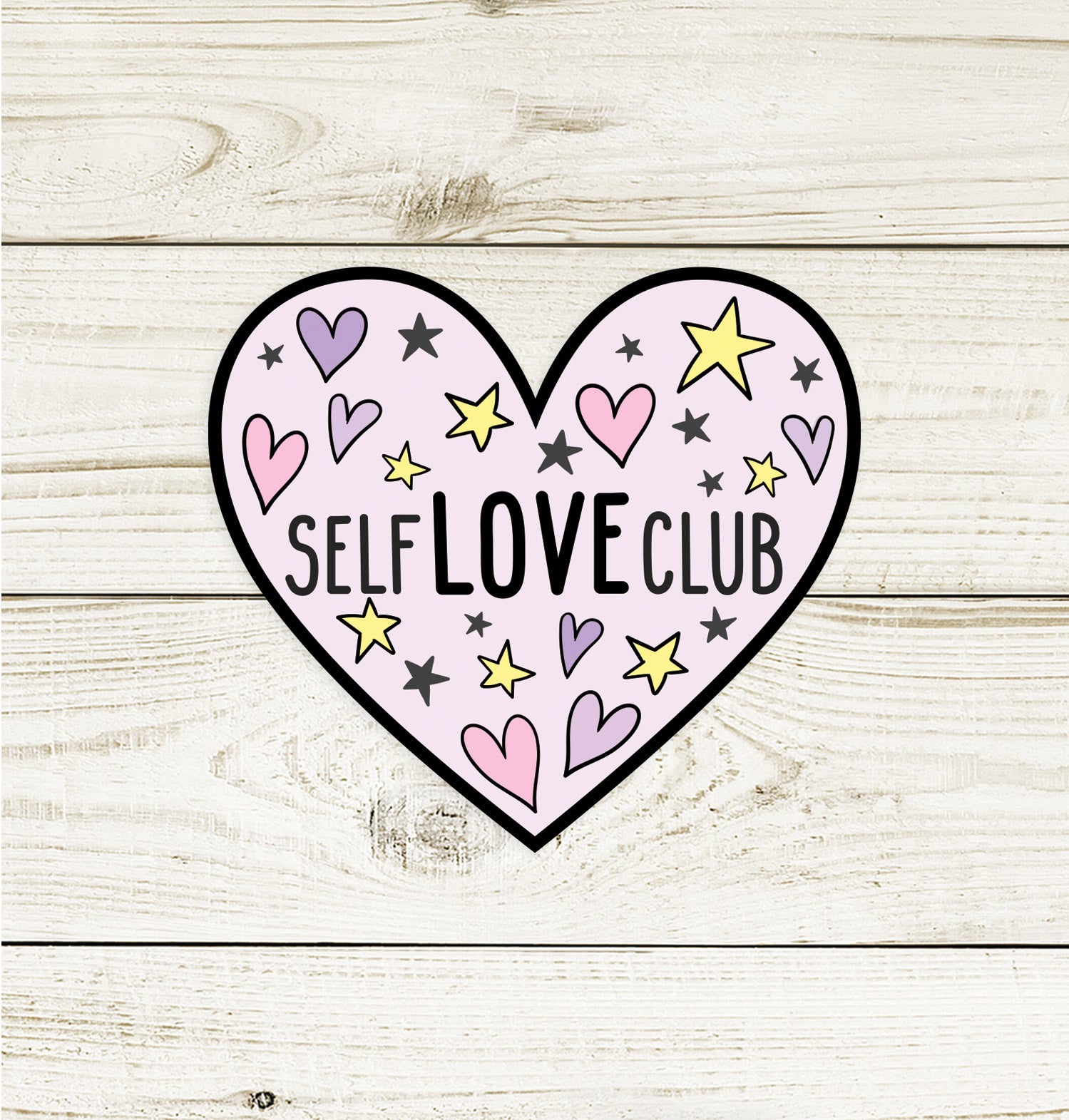 Self Love Club Sticker Flake
