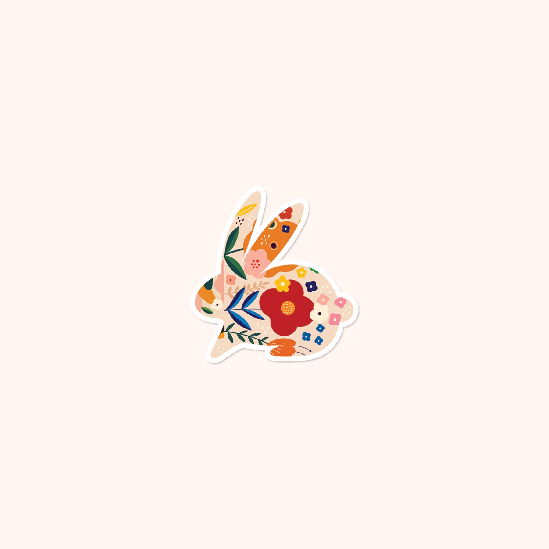 Spring Bunny Sticker Flake