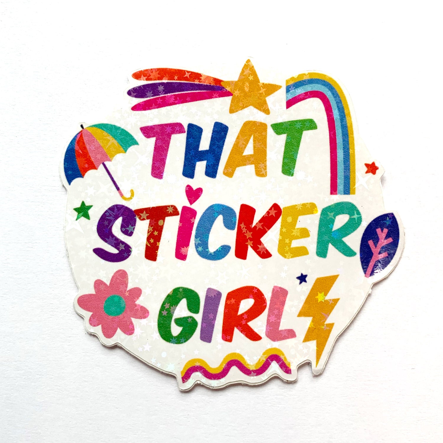 That Sticker Girl Hologram Sticker Flake