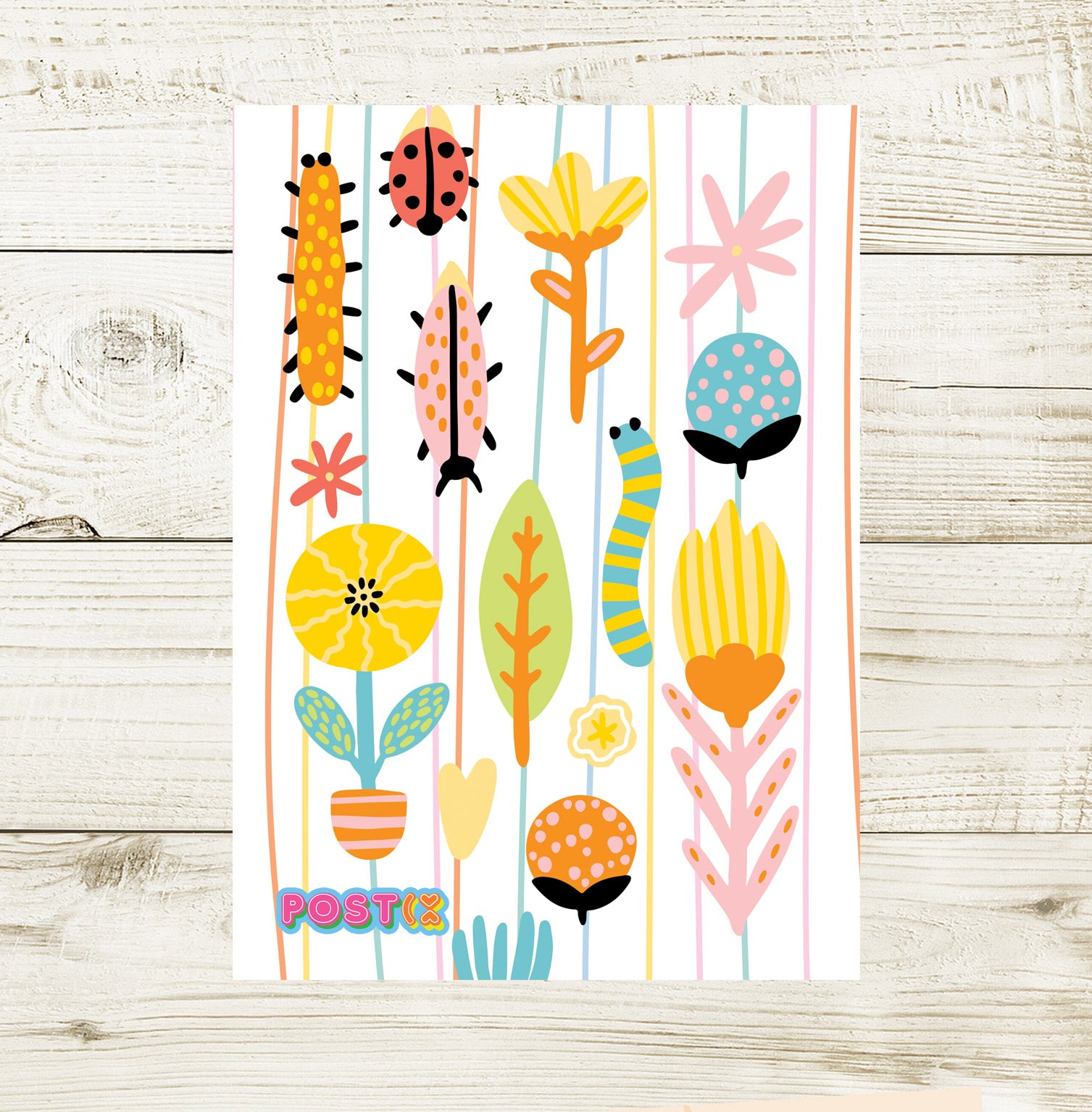 Spring Garden Fun A7 Sticker Sheet