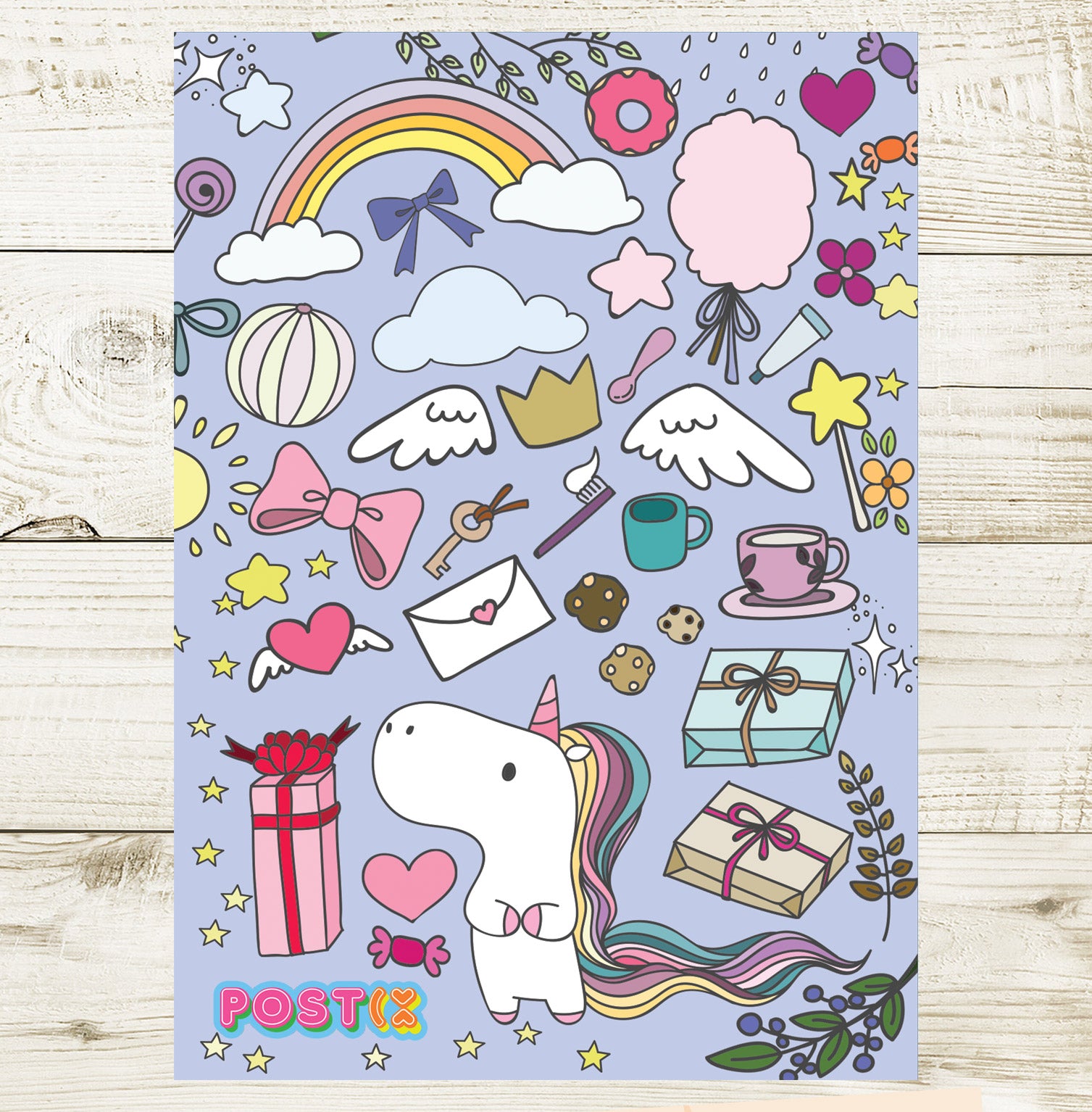 Unicorn's Party A5 Sticker Sheet