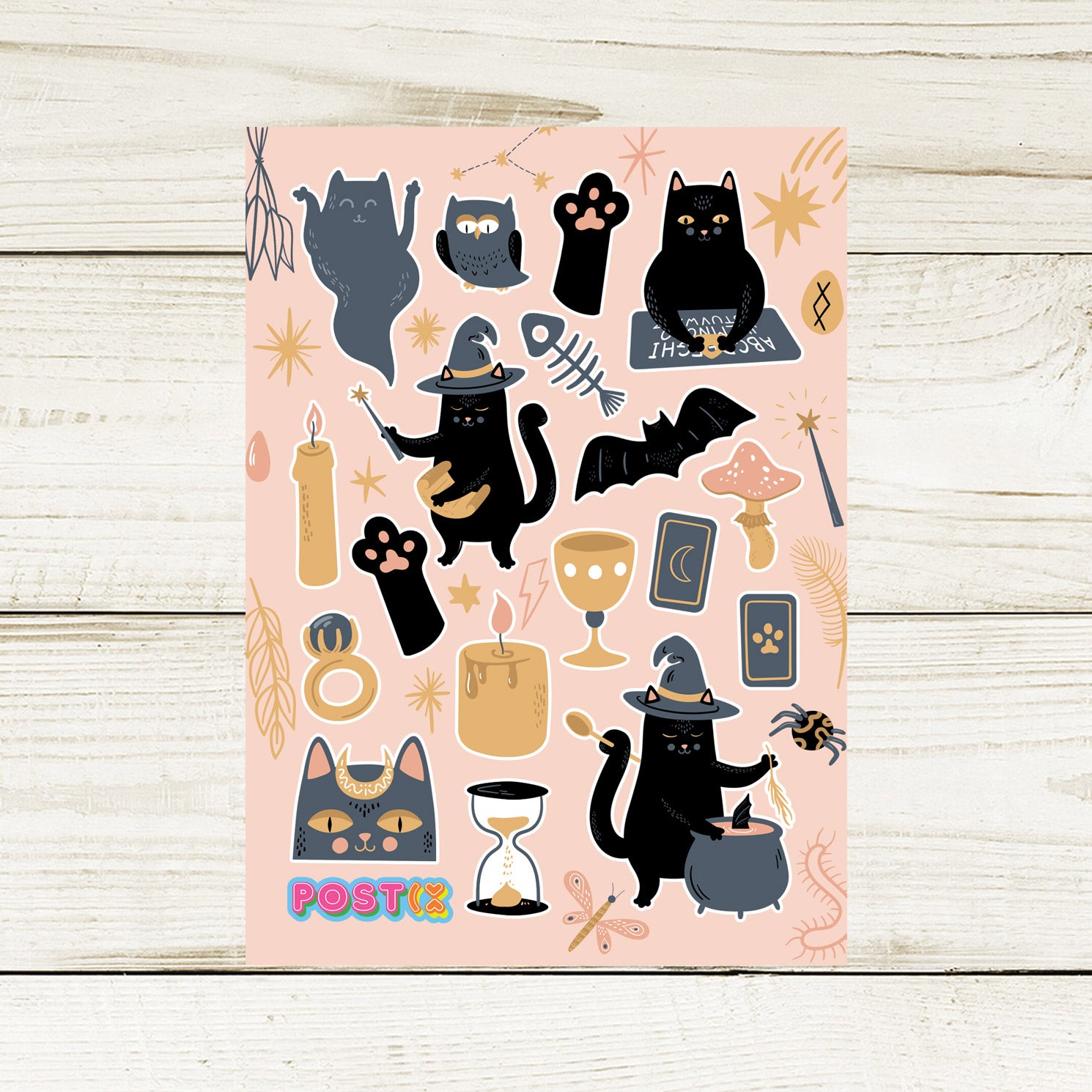 Meowgic Cat A6 Sticker Sheet
