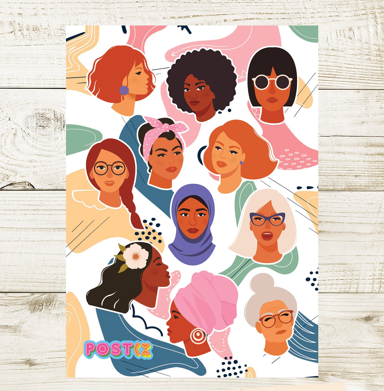 Women of the World A6 Sticker Sheet