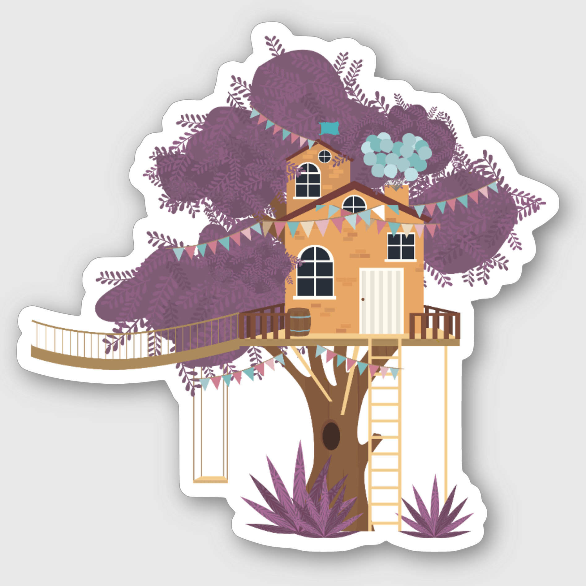 Tree House Sticker