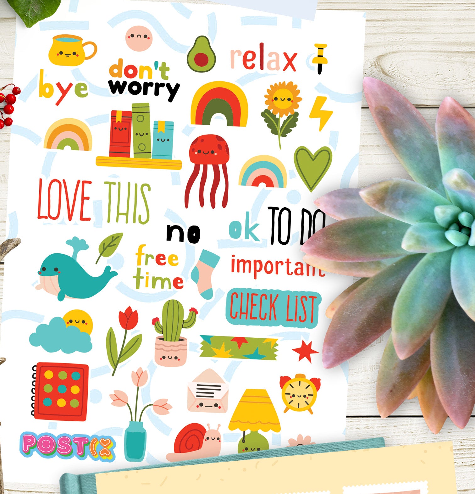 My Cute Little Plans A6 Sticker Sheet