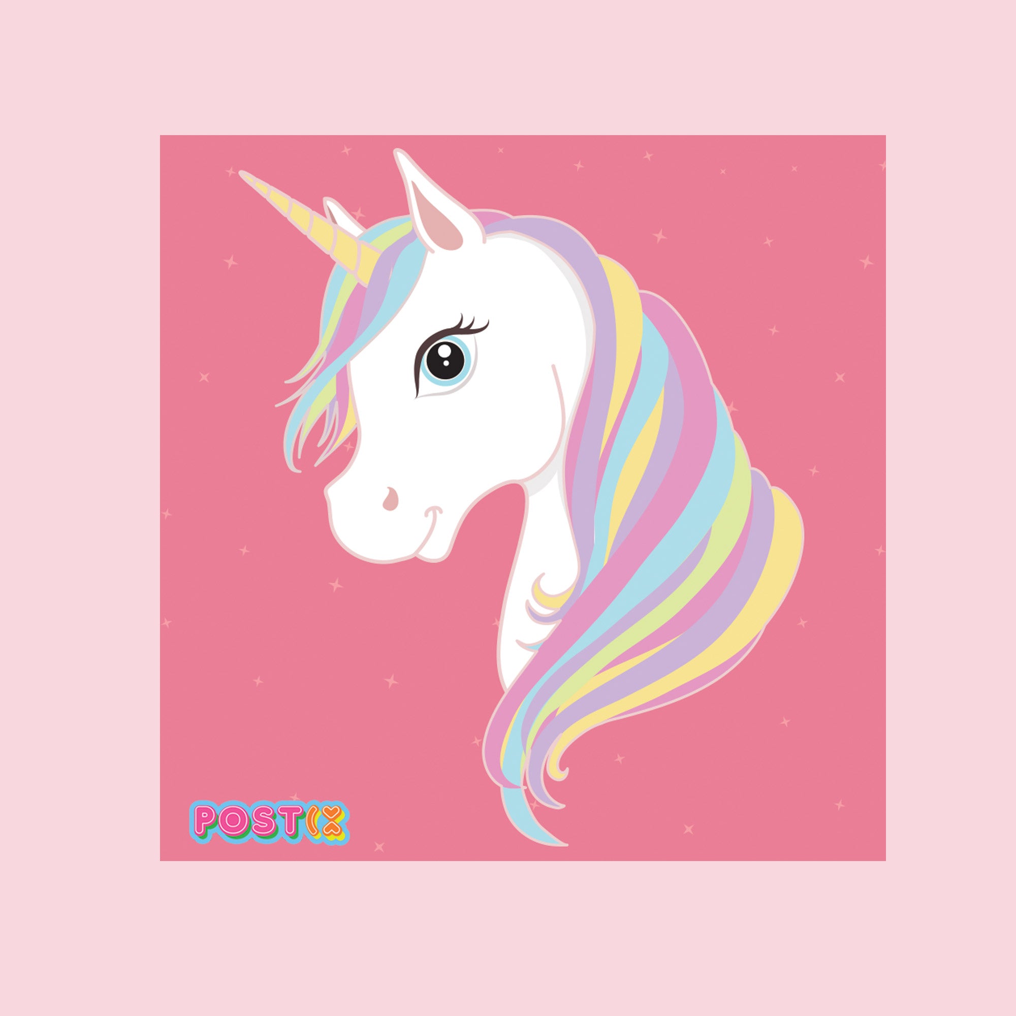 Magic Unicorn Square Sticker Sheet